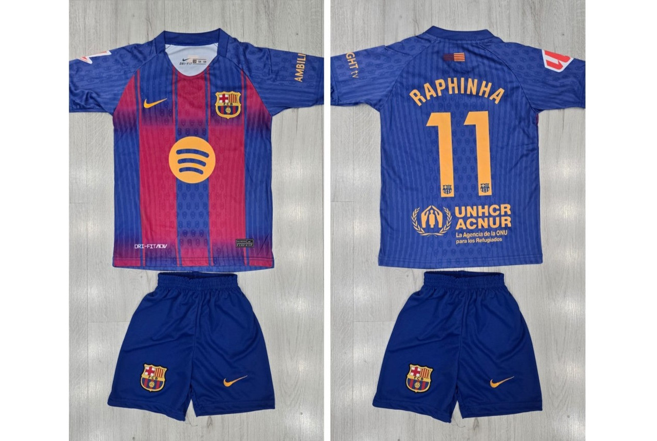 8380 Детски футболен комплект Barcelona RAPHINHA 11